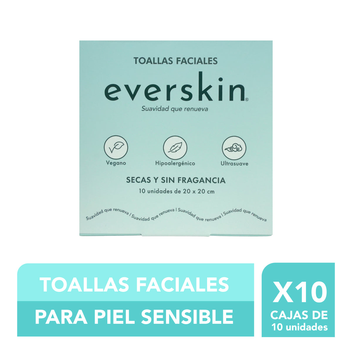 Toallas Faciales Everskin 10 Unidades