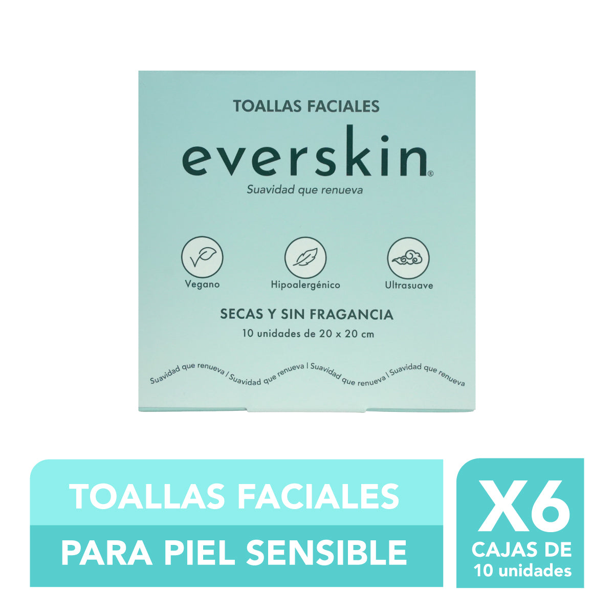 Toallas Faciales Everskin 10 Unidades